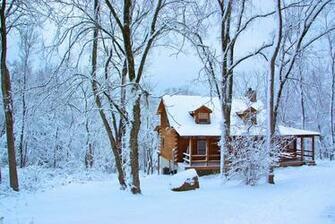 Winter Cabin Wallpaper Image In Collection