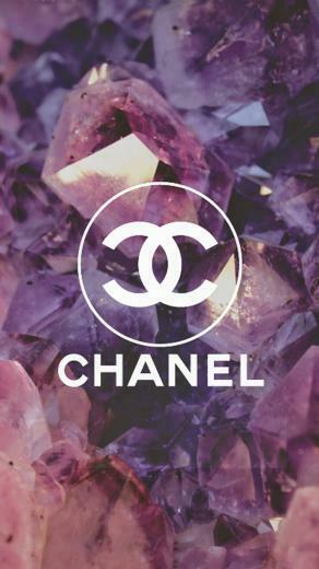Coco Chanel Logo Diamonds iPhone Wallpaper