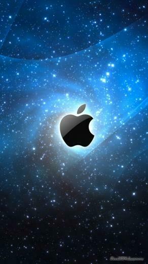 iPhone Wallpaper Apple Blue Space HD