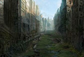 Art City Ruin Desolation Postapokaliptika Ruins Apocalyptic Post