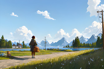 Extraordinary Imaginary World Anime Studio Ghibli Style