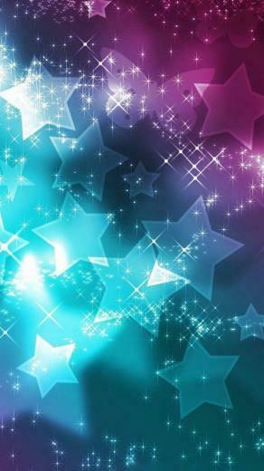 Quad HD Mobile Phone Wallpaper Neon Stars