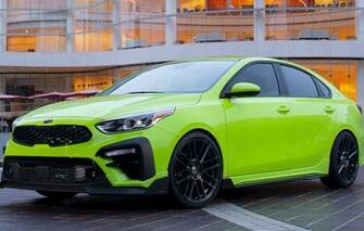 Wallpaper Car Green Lights Tuning Drives Front Kia Bumper