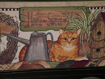 Primitive Desktop Wallpaper With Cat Border