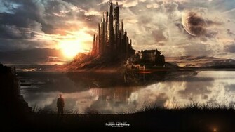 Fantasy Digital City HD Wallpaper FullHDwpp Full