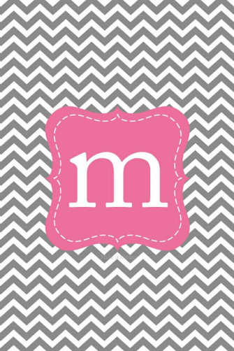 Nursery Letter Design Wallpaper iPhone Cute Monogram