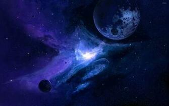Blue Galaxy Wallpaper 3d