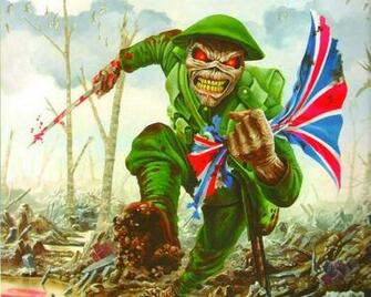 Heavy Metal And Gothic Art Iron Maiden Album Cover Wallpaper