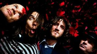 Red Hot Chili Peppers Logo Blue Minimal HD Wallpaper
