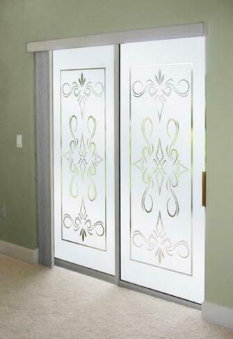 Glass Doors Do It Yourself Etched Frosted Sliding
