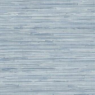 Home Nautical Seaside Blue Faux Grasscloth Wallpaper