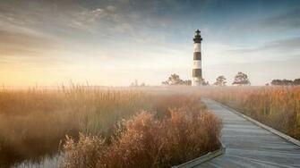 Image Usa Bodie Island North Carolina Nature Lighthouses