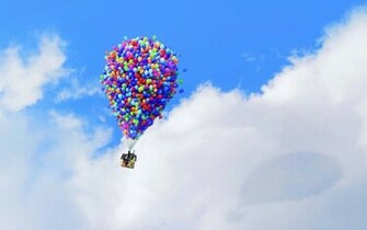 Up Wallpaper Pixar Animation Balloons House Sky