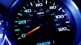 Blue Speedometer Wallpaper