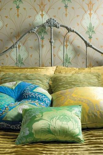 Art Nouveau Wallpaper From Switzerland Now Discontinued Dresses Up A
