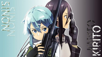 Sinon Kirito Grad Background Sao By Pandoravia