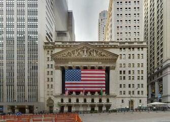 Wall Street New York Stock Exchange Nyse Panorama