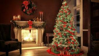 Green Christmas Tree And Ornament Lot