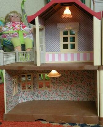 Calico Critters Sylvanian Families Luxury Townhouse Custom Wallpaper