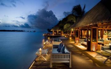 Hotel By The Sea Design Wallpaper HD