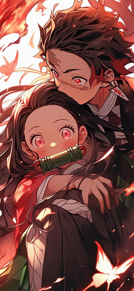 Tanjiro And Nezuko Art Wallpaper 4k Demon Slayer