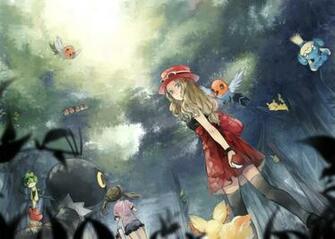 Serena Sana Fletchling Scatterbug Caterpie And Etc Pokemon