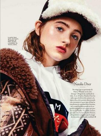 Natalia Dyer Glamour Spain Magazine January
