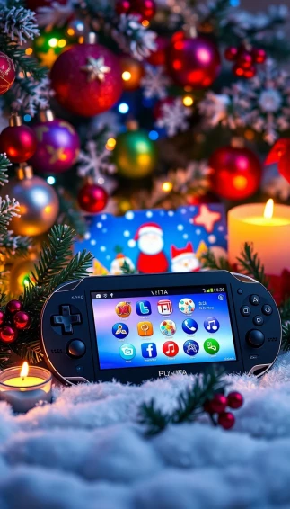 Playstation Vita Christmas Wallpaper