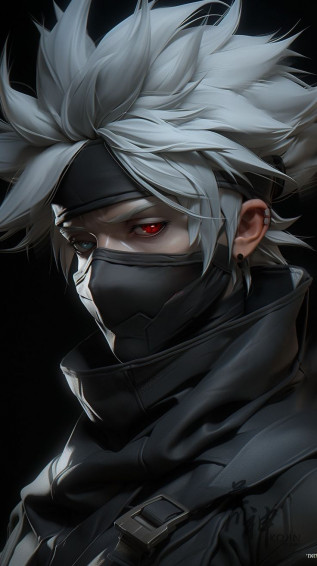 Kakashi Naruto Painting Anime Guys Cool Background