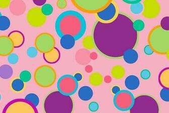 Swanky Circles Pink Wall Mural Contemporary Wallpaper By