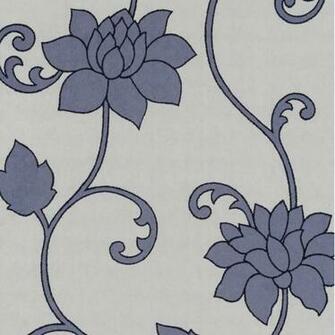 P S Decor Deluxe Orpheo Floral Trail Metallic Textured Wallpaper