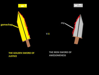 Minecraft Gold Sword Wallpaper Iron Vs By