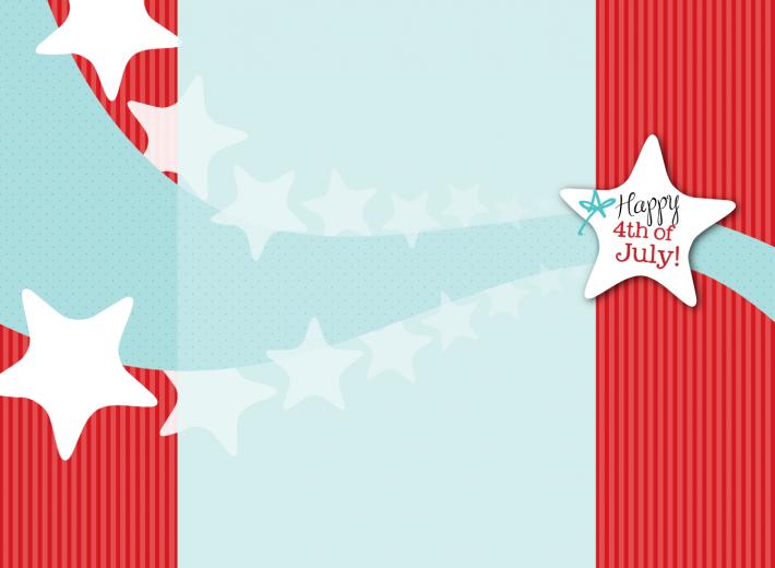 4th Of July Star Background Cute Happy