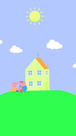 Peppa Pig House Wallpaper