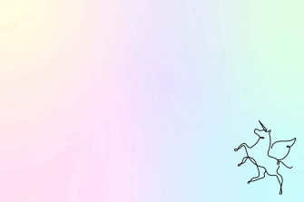 Unicorn Aesthetic Flying Wallpaper
