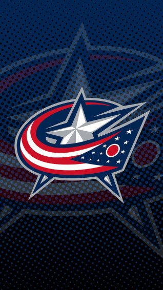 Columbus Blue Jackets On Dotted Wallpaper