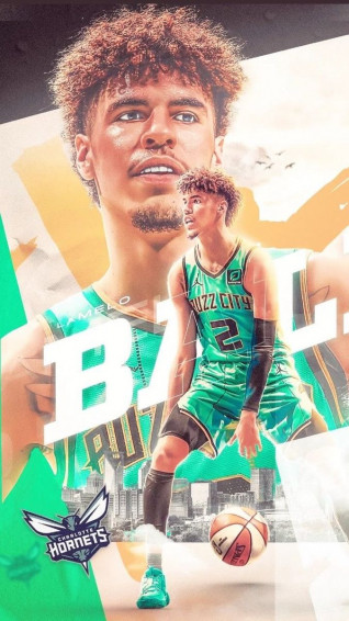 Rookie Lamelo In Nba Art Basketball