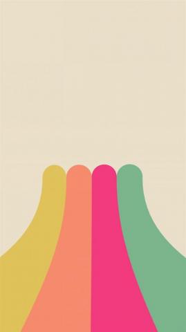Rainbow Simple Minimal Abstract Pattern iPhone Wallpaper