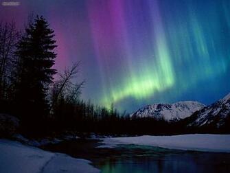 Northern Lights Wallpaper Over Portage