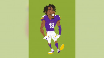 Justin Jefferson Caricature