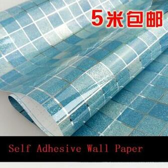 Wall Paper Sticker Mosaic Aluminum Foil Self Adhesive Wallpaper