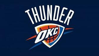 Nba Oklahoma City Thunder Logo Blue Back HD