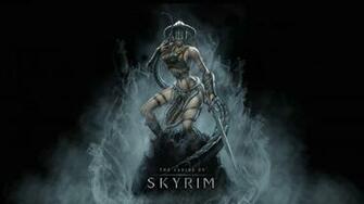 Wallpaper Skyrim Girl Armor Sword Desktop Games