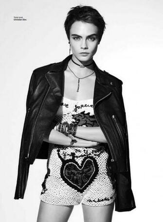 Cara Delevingne Stills In Glamour Magazine February