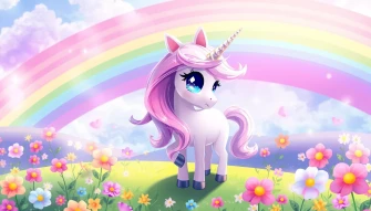 Cute Anime Unicorn Wallpaper
