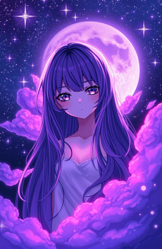 Cool Anime Purple Wallpaper