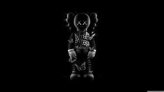 Kaws Black Art Ultra HD Wallpaper For 4k UHD Tv Desktop Triple