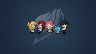 Happy Chibi Fairy Tail Scarlet Erza Fullbuster Gray Dragneel Natsu