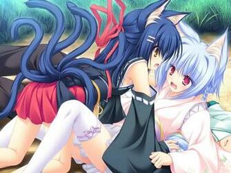 Cute Neko Anime Girls Wallpaper