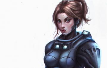 Wallpaper Look Girl Beauty Warrior Art Soldiers Costume